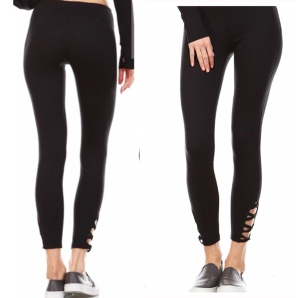 Leggings with criss cross bottom - Picture 2 of 3